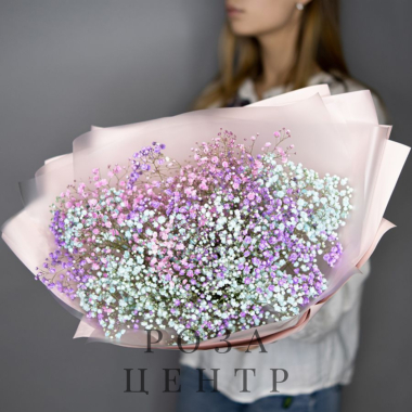 Монобукет из гипсофилы микс